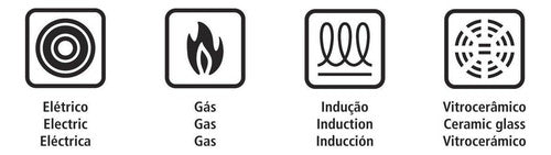Juego De Cocina Tramontina 4 Pzs Olla Sarten Acero Inox Cts Plateado