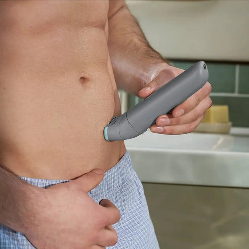 Philips Body Groomer 3000 Series Con El Sistema De Afeitada De Triple Protección, Peines Recortadores Bidireccionales, Uso En Seco Y Húmedo, 60 Minutos De Uso, Inalámbrica Mod. Bg3470/15 Gris