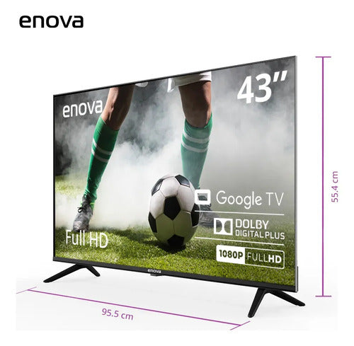 Smart Tv Led Tft De 43 Enova Fhd Google Tv Te43fg11-tdf