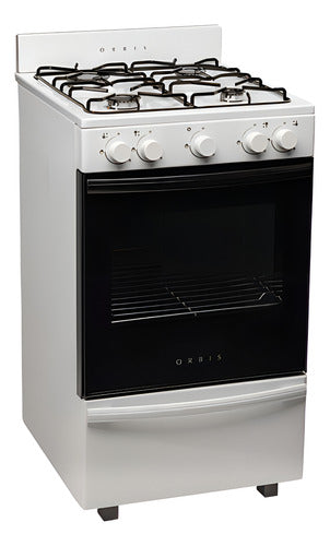 Cocina A Gas Orbis 838bc4 Encendido Manual 3 Niveles Coccion Blanco