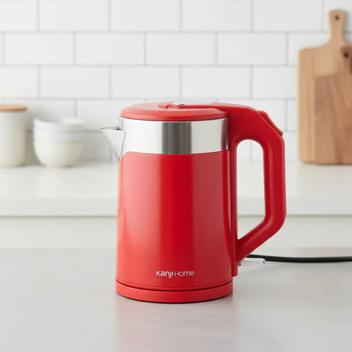 Pava Jarra Eléctrica Kanji Kjh-pe1500 Rápido Hervido Cye Rojo