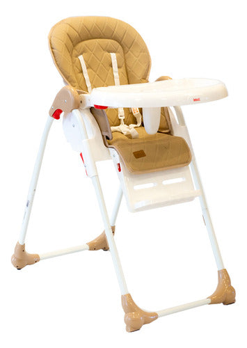 Silla De Comer Plegable Niños Bebesit 6600 Regulable Color Marrón