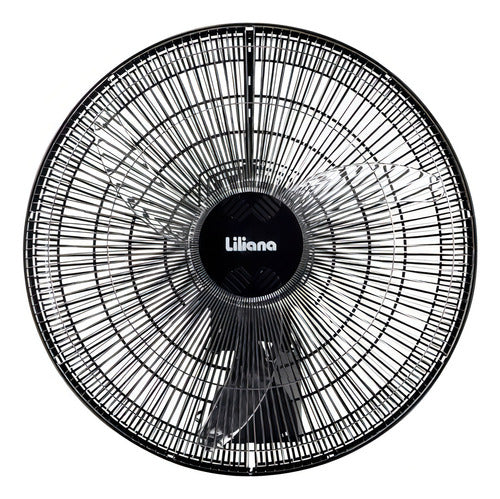 Ventilador De Pared Liliana Vwoc20 Con 3 Palas De Plástico Color Transparente Estructura Color Plata 20  De Diámetro