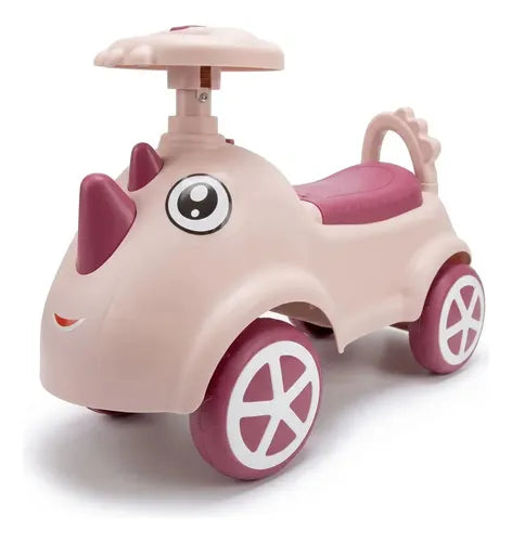 Pata Pata Rino Con Luces Y Música Rosa Bebesit Autito Rosa