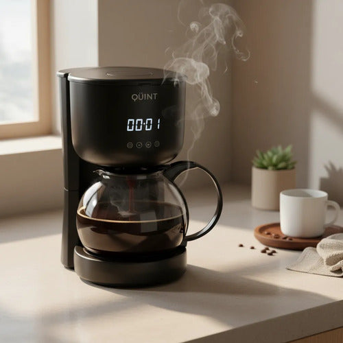 Cafetera De Filtro Quint Digital Qcm2060bd 1,2l 10a12 Tazas Negro