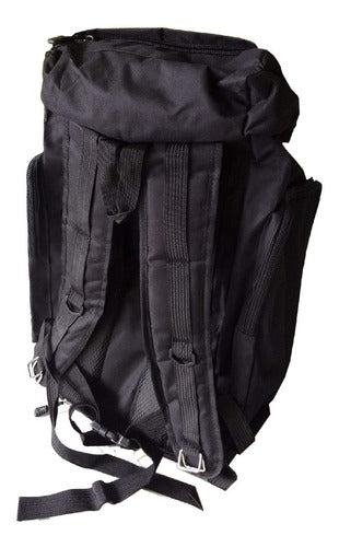 Mochila Camping Trekking Outdoor Negra De 70lts Tio Musa Negro