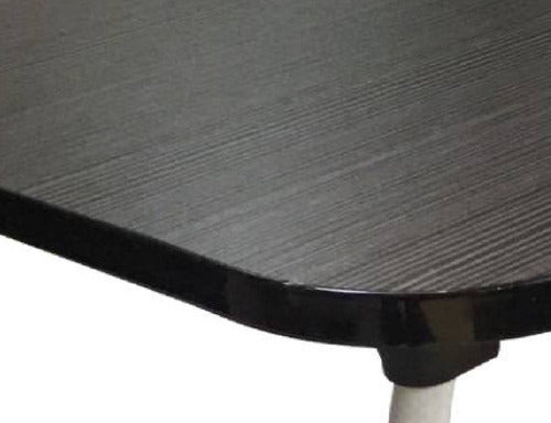 Mesa Bandeja Plegable Tm Desayuno Cama Madera Patas Abatibles Negra Negro