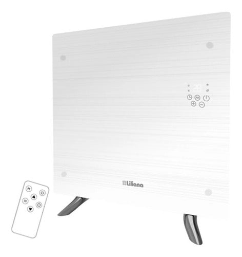 Panel Calefactor De Vidrio Pie Pared Liliana Ppv201d 1200w