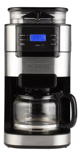 Cafetera De Filtro Smartlife Sl-cmdg1025 Con Molinillo 900w Negro