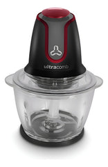 Picadora De Alimentos Ultracomb Pc6800 600w Bowl De Vidrio Negro