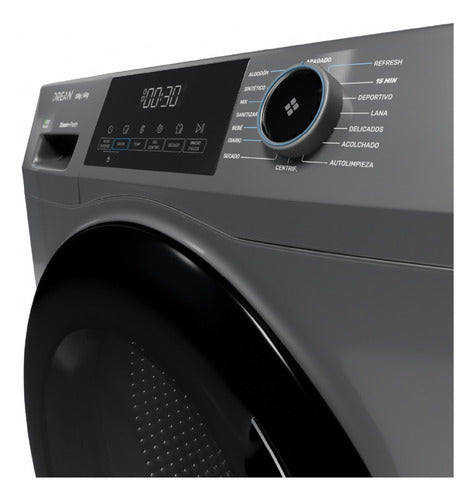 Lavasecarropas Drean Lscdr1006sg Gris 10kg Eco Inverter