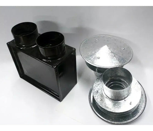 Calefactor Multigas Tiro Balanceado Longvie 3000 Tbu Eba3u C Gris