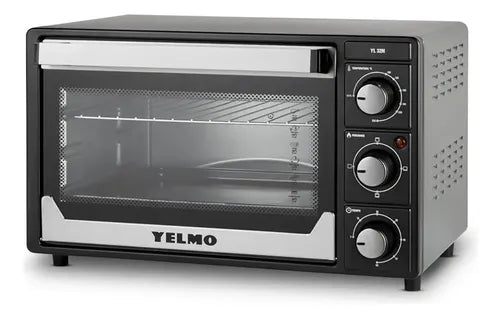 Horno Eléctrico Yelmo Yl-32n De 32lts Temporizador 1500w Grill Color Negro