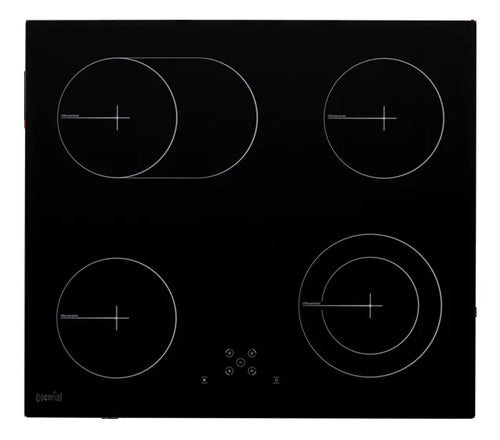 Anafe Eléctrico Vitrocerámico Ae08-00020 Vitro De 60 Cm Negro