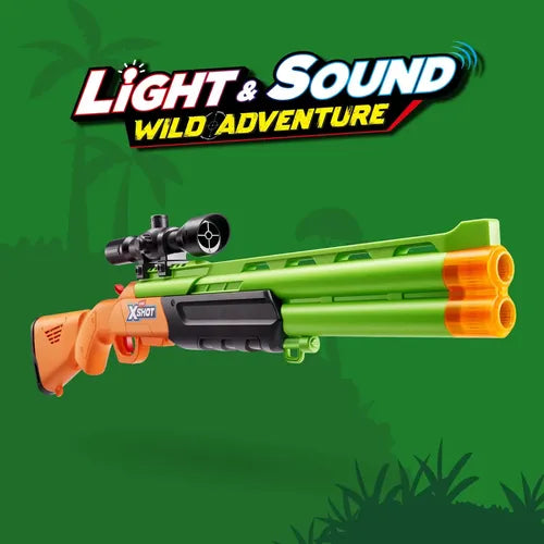 Escopeta Zuru Xshot Wild Adventure Luz Y Sonido 7967 Multicolor