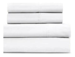 Juego De Sábanas Cannon 2plazas 1/2 Blanco 200h 100% Algodón Blanco