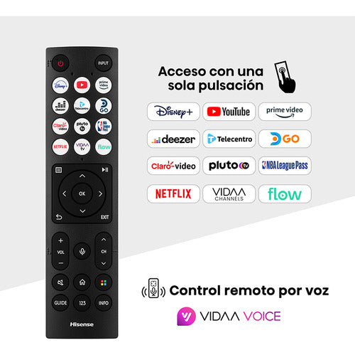 Smart Tv Led Hisense 50a64n 50' 4k Uhd Ai Vidaa Disney Ytube