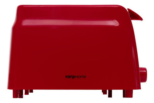 Tostadora Kanji Tm800sec02 2 Rodajas 800w Reg Tiempo Color Rojo