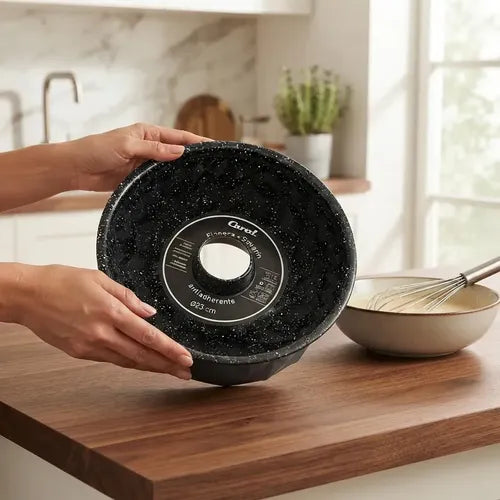 Molde Para Flan Flanera Savarin Antiadherente Carol 5054fne Negro