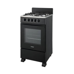 Cocina A Gas Sansei Essential 50 Cm Negra Multigas Negro