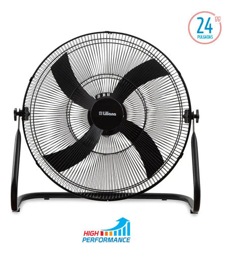 Turboventilador Reclinable Liliana Vthp24 De 24 3 Vel 120w 24 Cm 50 Negro Neg Plástico 4