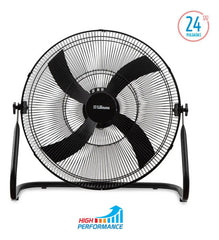 Turboventilador Reclinable Liliana Vthp24 De 24 3 Vel 120w 24 Cm 50 Negro Neg Plástico 4