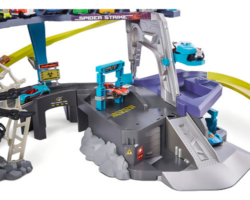 Pista Autos Playset Spider Strike Super Araña Gigante Zuru