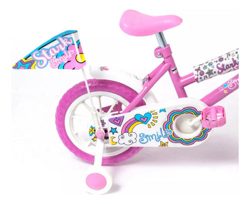 Bicicleta Infantil Stark Smile Nena Rodado 12 Con Ruedas Rosa