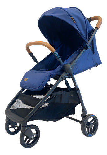 Cochecito Paseo Bebesit 1321 T-flex Azul Reclinable 15kg Css Azul Negro