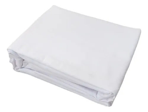 Juego Sabanas 2plazas1/2 Vivendi Cotton Touch Blanco 300h Cs Blanco Liso