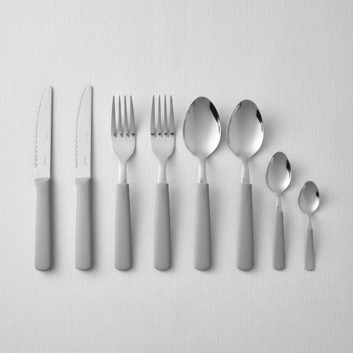 Set De Cubiertos Carol Juego X 16 Piezas Acero Inox - Gris