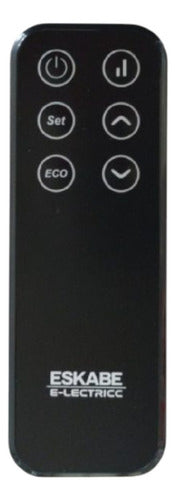 Calefactor Eléctrico Eskabe Fd2t 1800w Termostato Display Cc Color Negro