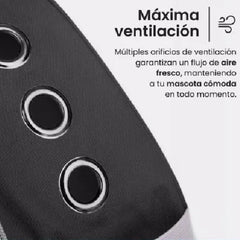 Mochila Transportadora Mascota Perro Gato Capsula Burbuja N Negro