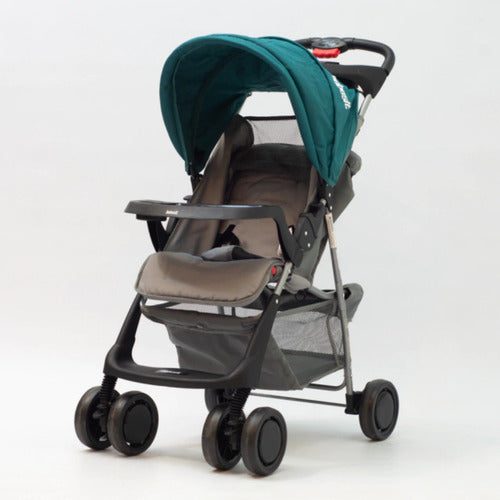 Cochecito De Paseo Bebesit Eos 1337j Verde Reclinable H15k C Verde Oscuro