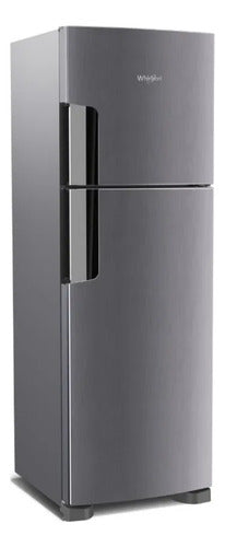Heladera Top Mount Whirlpool Wrm42hk Inox No Frost 386l Inoxidable