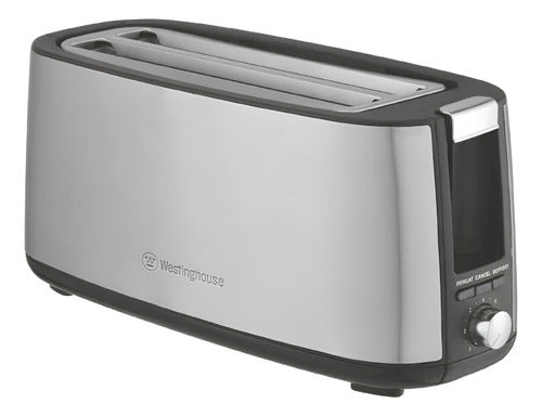 Tostadora 4 Rodajas Westinghouse Wh-tm1400-05 Acero Inox Cts Gris
