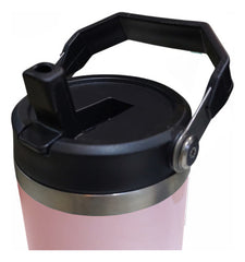 Vaso Termico Acero Inox Frio Calor Manija 900ml Tm Rosa Liso