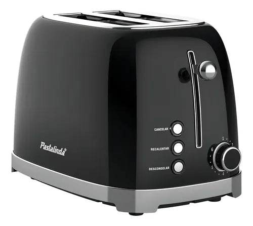 Tostadora Eléctrica Pastalinda Tostapane Vintage 6 Funciones Color Negro