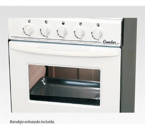 Cocina A Gas Escorial Candor S2 Color Blanco Gas Natural Blanco
