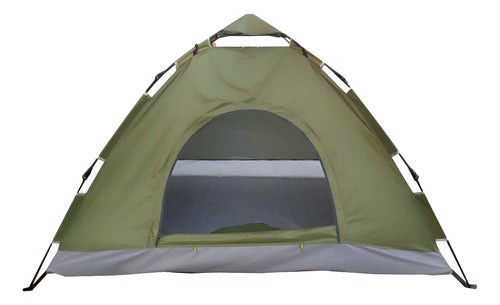 Carpa Tienda 3 Personas Automatica Verde De 200x150 Cm Verde