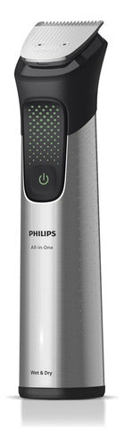Corta Barba Philips Mg9532/15 Multigroom Con 16 Accesorios Plateado