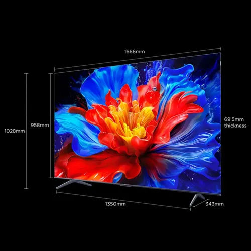 Smart Tv Tcl Qled De 75 4k Tcl 75p8k-b Google Tv