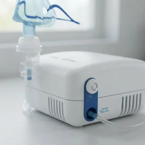 Nebulizador A Pistón Para Niños Adultos Silfab Pixel N30 Blanco