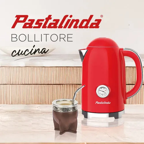 Pava Eléctrica Pastalinda Cucina Bollitore Roja Rojo