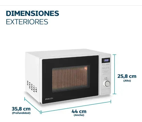 Microondas Digital Philco 20 L Blanco