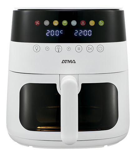 Freidora De Aire Sin Aceite Atma Fr246aw 1750w 6l Tactil Cts Blanco
