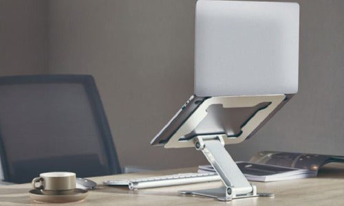 Soporte Plegable Escritorio Notebook Tablet Onebox Ob-s3 Cts Plateado
