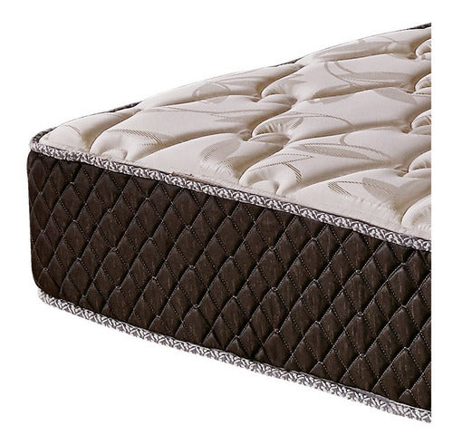 Colchón 1 1/2 Plazas De Espuma Cannon Exclusive Beige Marrón Beige/marrón