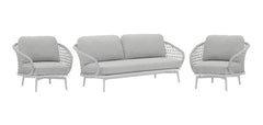 Juego De Sillones Living Jardin Exterior Cuddle Tio Musa Color Gris