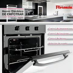 Horno Eléctrico Florencia 7857f 63l Empotrable Color Negro